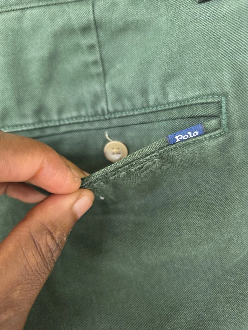 Polo Ralph Lauren Slim Fit Green Chino Pants Men's 32x30 Stretch Casual